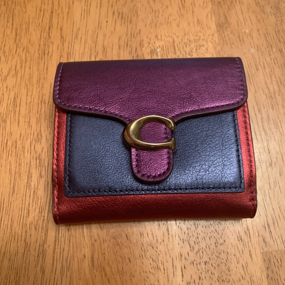 Small Coach colorblock wallet